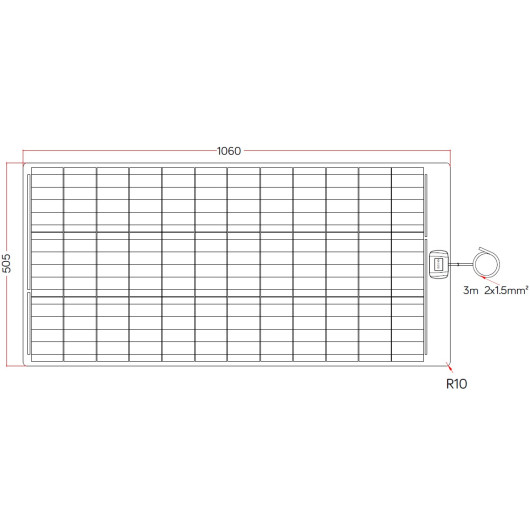 Kit panneau solaire complet avec Régulateur MPPT et colle pour batterie 12V du bateau et véhicule aménagé.