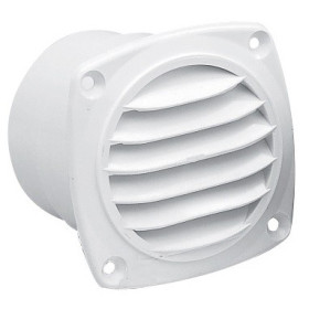 OSCULATI Grille avec manchon droit ø 78 mm | 30 cm² OSCULATI Grille avec manchon droit ø 78 mm - 30 cm² - grille blanche de côté
