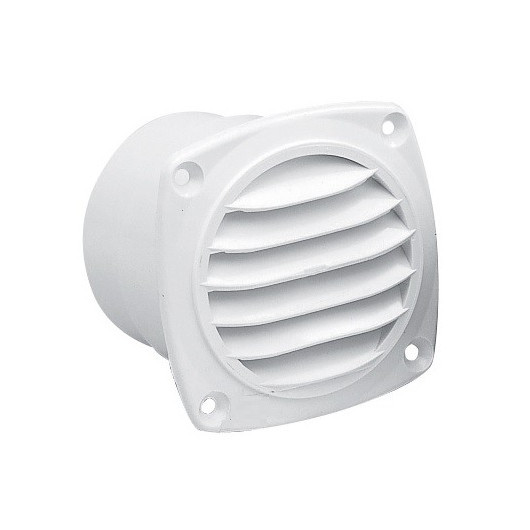OSCULATI Grille avec manchon droit ø 78 mm - 30 cm² - grille blanche de côté