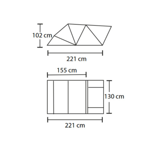 REIMO TENT Victoria - Tente de toit pour van, fourgon et 4x4