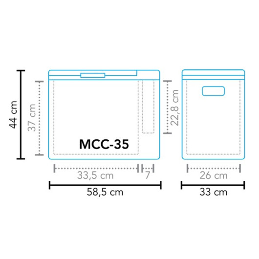 Cool Box MCC-35 MESTIC - glacière électrique mobile 12/24V à compression van & camping