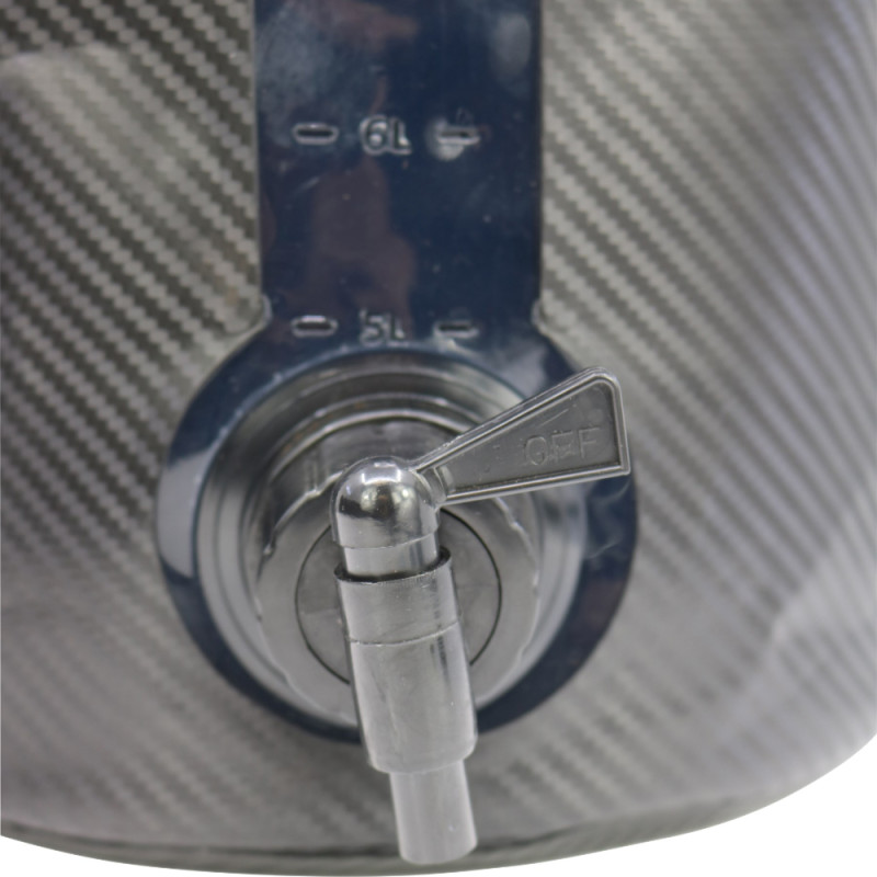 Réservoir Alimentaire En Acier Inoxydable 201 - Bidon Avec Robinet Et Couvercle (5L à 14L) - Pour Lait, Huile, Vin