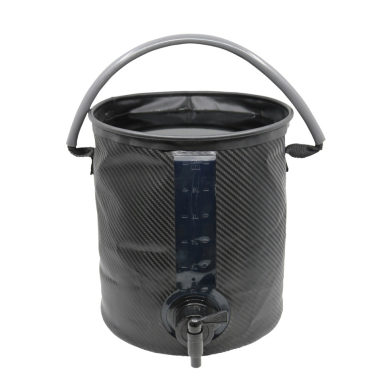 Seau Pliable 10 Litres Bleu - Idéal Camping, Camping-car, T5, T6, Avec Sac De Transport