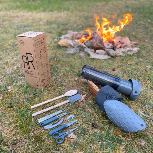 Rodol'f Le Rouleau - Set ustensile de cuisine pour fourgon aménagé, tiny-house et bateau