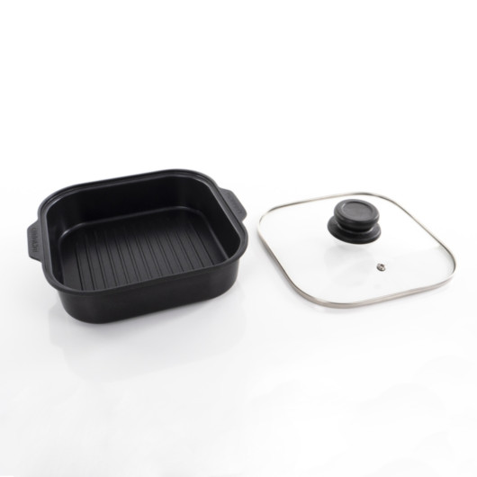 Poële grill carré CAMP4 Cook'n Fold - Accessoire ustensile de cuisine mobile pour camping, fourgon et bateau