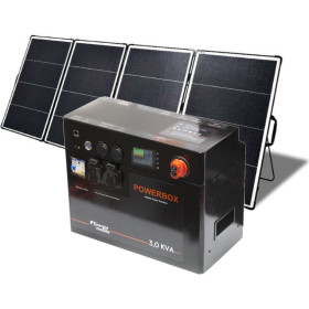 générateur solaire avec batterie lithium 400W et panneau solaire 400 W