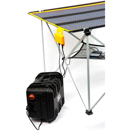 Batterie lithium portable PK60 ENERGIE MOBILE avec panneau solaire convertible en table pliante