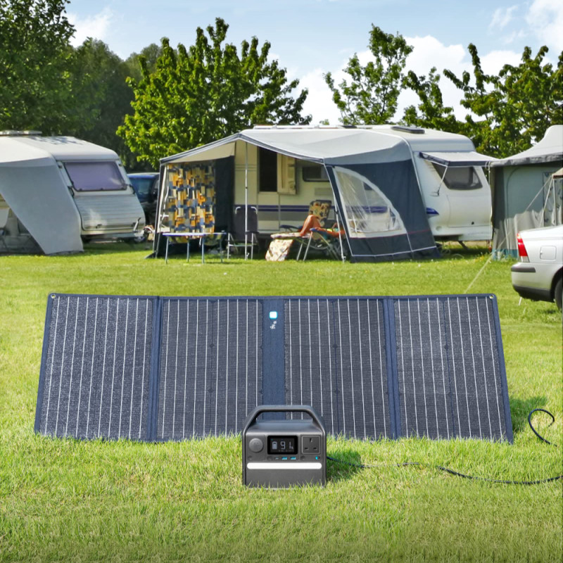 Panneau Solaire Pliable 100W USB – Chargeur Portable Flexible Pour Téléphone En Randonnée Et Urgence