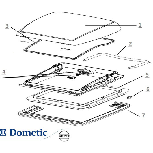 Pièces détachées Mini Heki FL DOMETIC