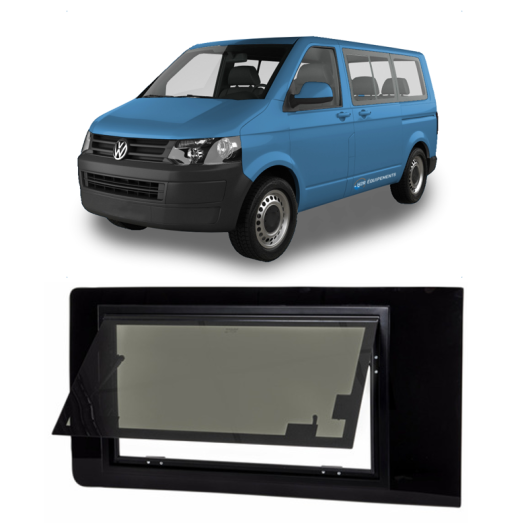 Baie latérale projetable - fourgon VW T5 T6 T6.1 - teintée