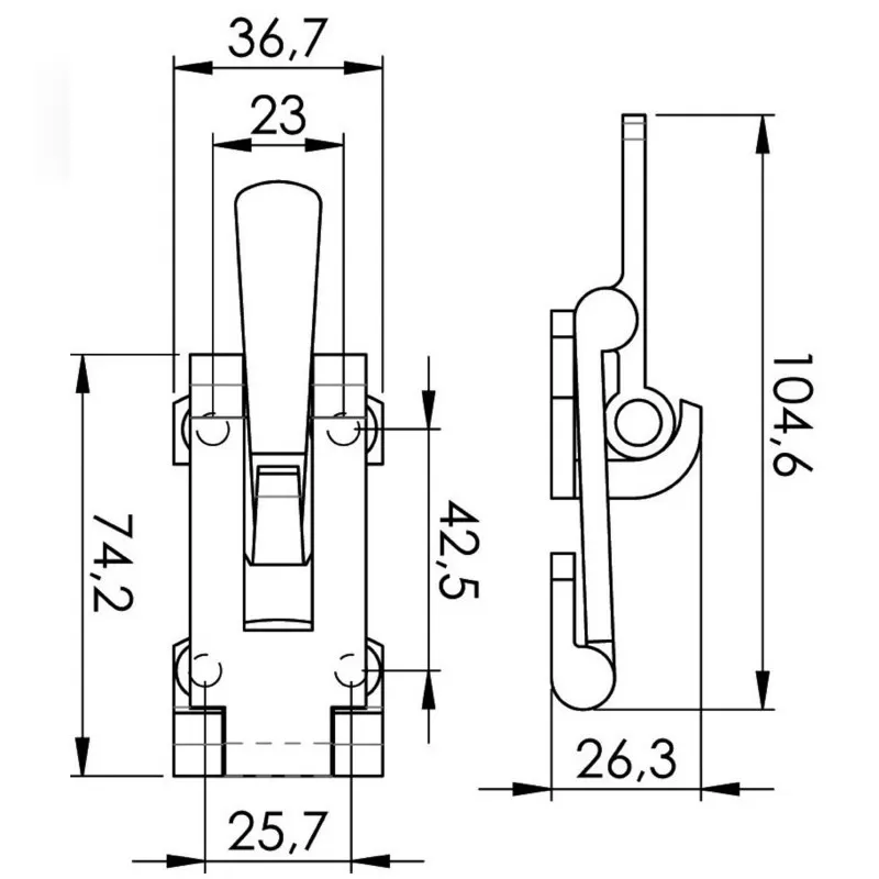 Verrou Sauterelle Et Grenouillère