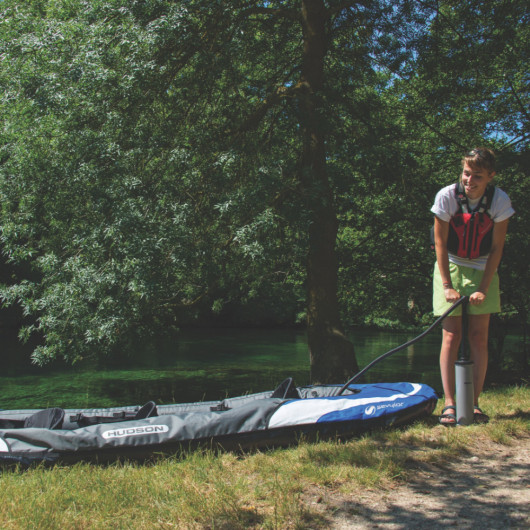 SEVYLOR Hudson Kayak 2 adultes 1 enfant - Kayak gonflable polyvalent pour randonnée cotière