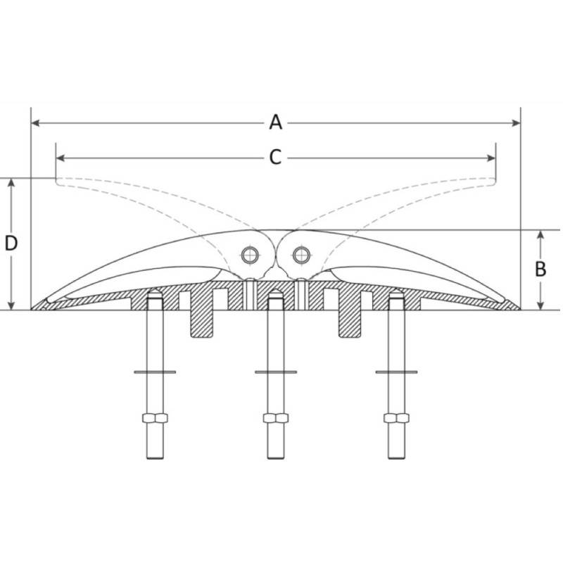 Ligne d'amarrage Osculati Mooring line - Noir