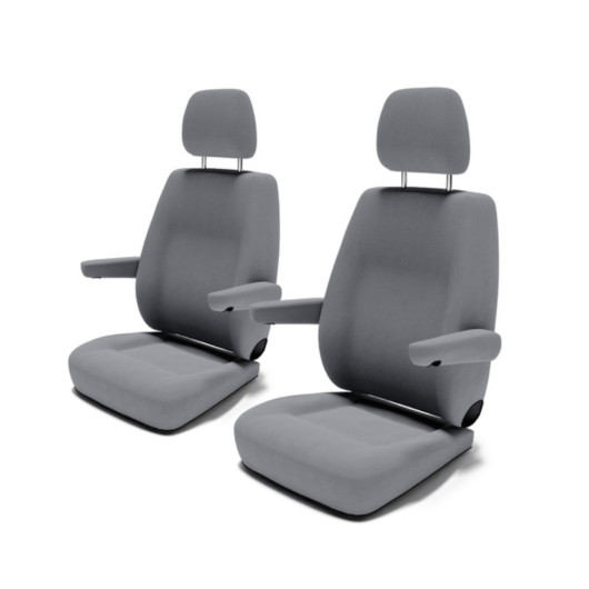 Housses de sièges avant DRIVEDRESSY spécial VW T6 & T6.1 California - Accessoire intérieur pour van aménagé