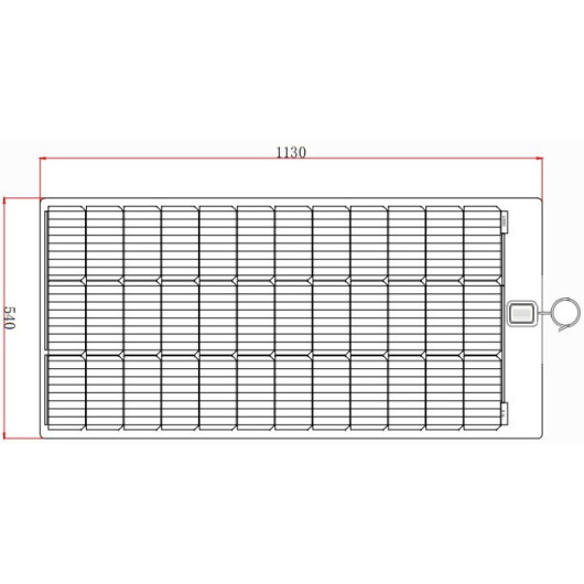 EM Kit solaire souple PERC Flex 115 W / MPPT