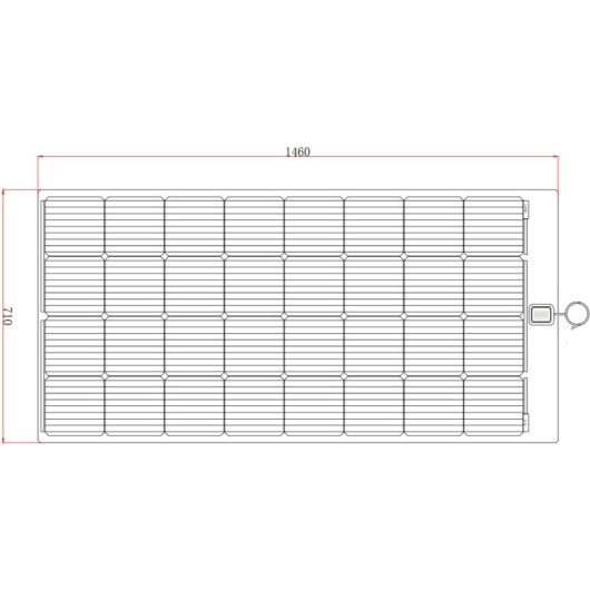 EM Panneau solaire souple PERC Flex 210 W Noir pour fourgon, van et bateau panneau garanti 5 ans