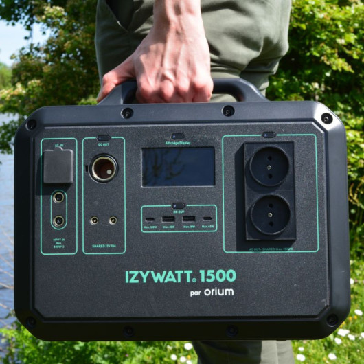 ORIUM Izywatt 1500 - Batterie générateur solaire nomade pour van, fourgon et camping-car