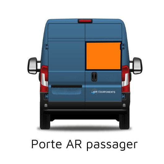 Baie latérale CARBEST pour Fiat Ducato | fenêtre verre pour fourgon et van aménagé | porte arrière passager