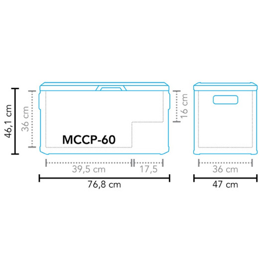 MESTIC Cool Box MCCP-60 AC/DC