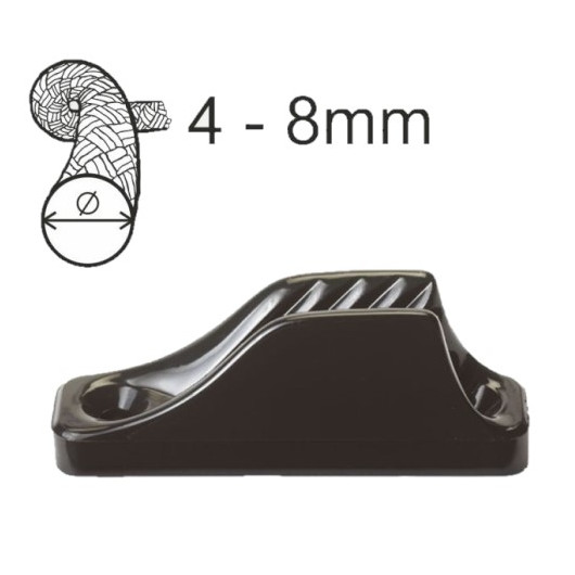 CLAMCLEAT CL209 MIDI - bloqueur & coinceur garcette et bout 4-8 ø mm bateau - H2R Equipements.