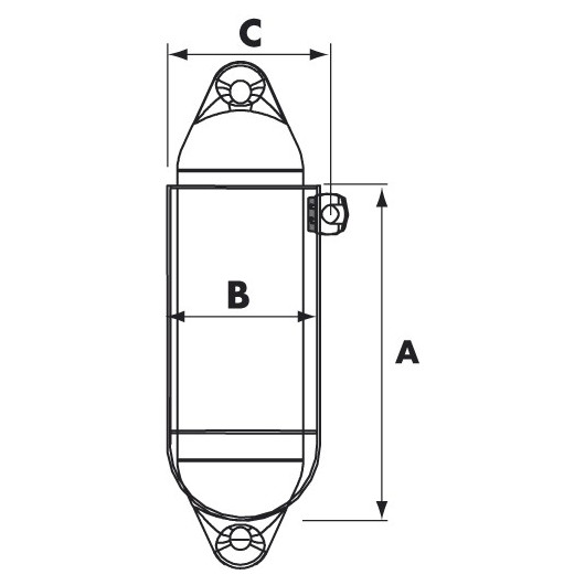PLASTIMO Support 1 pare-battage classique