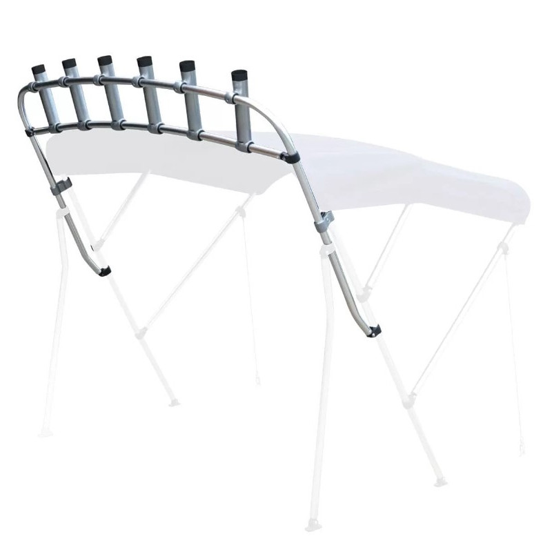 Porte-cannes à Pêche Bateau – Support Noir Plastique – Neuf