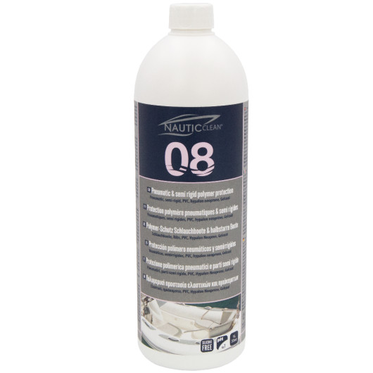 NAUTIC CLEAN 08 protection polymère pneumatiques - Produit d'entretien bateau semi-rigide
