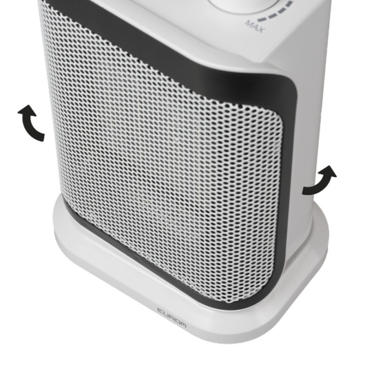 Radiateur oscillant 230 V EUROM Sub-Heat 1500 - Chauffage d'appoint 1500 W pour fourgon et camping-car