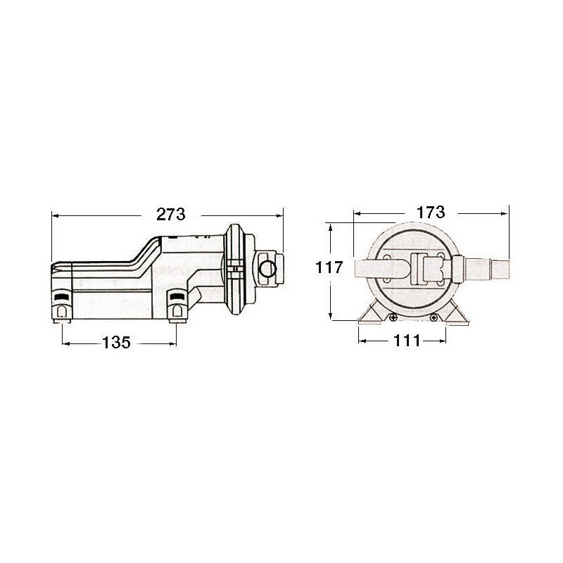 Kit de service Whale AK1557, pour pompes Gulper Toilet Pump