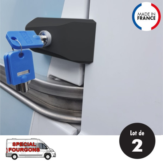 IMC CREATIONS Kit 2 verrous fuyants porte latérale et arrière fourgon