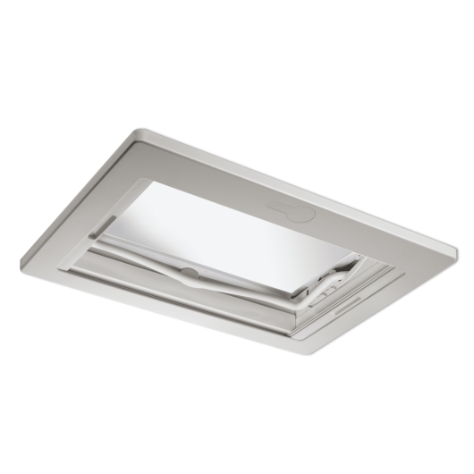 Midi Heki FL Dometic | Lanterneau 700 x 500 blanc à barre de levage pour camping-car et fourgon aménagé | cadre intérieur ouvert