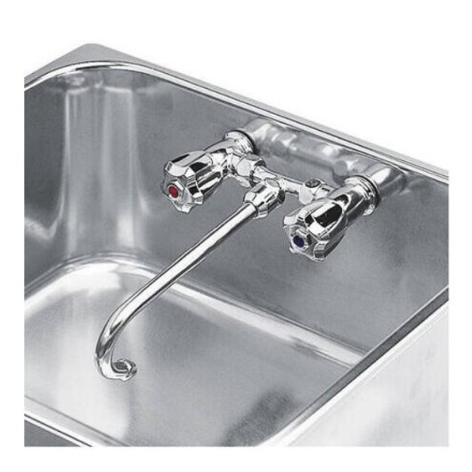 Robinet eau chaude / eau froide OSCULATI - mélangeur chromé pour cuisine de bateau, fourgon & camping-car
