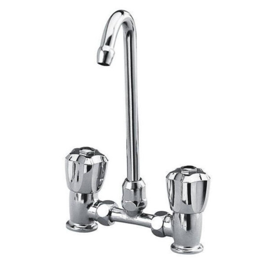 Robinet eau chaude / eau froide OSCULATI - mélangeur chromé pour cuisine de bateau, fourgon & camping-car