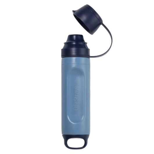 LIFESTRAW Peak serie SOLO Mountain Blue - Ouvert