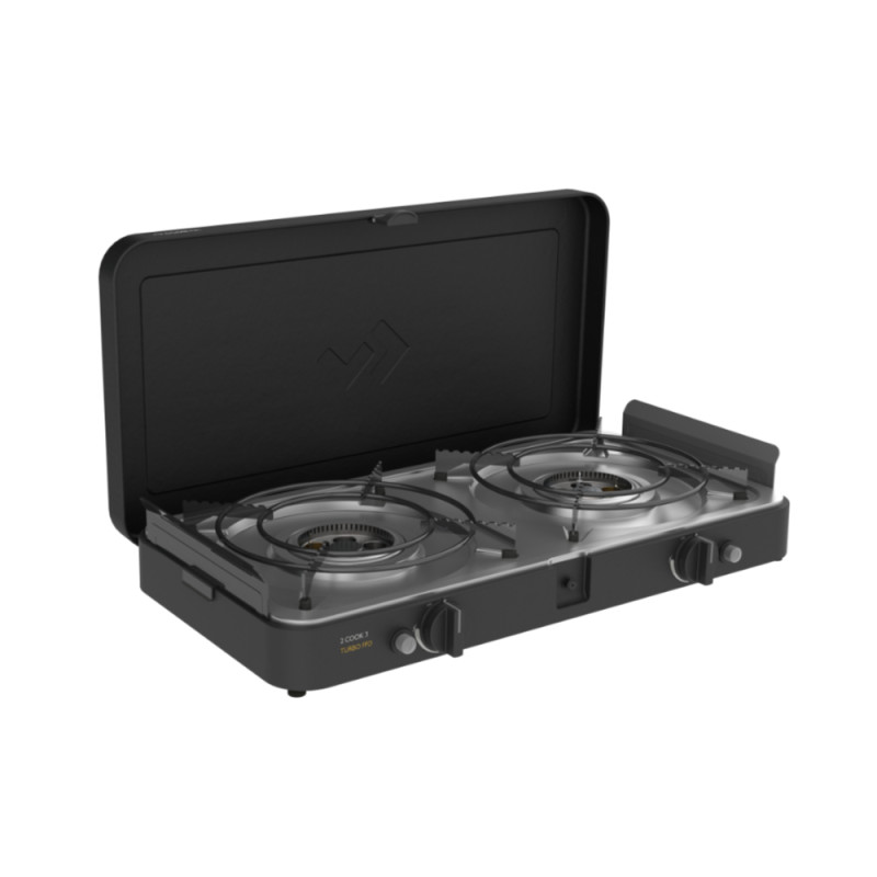 Cadac Réchaud à Gaz 2 Cook 3 Turbo Stove - Puissant Et Compact Avec Allumage Piézo Et Sécurité FFD