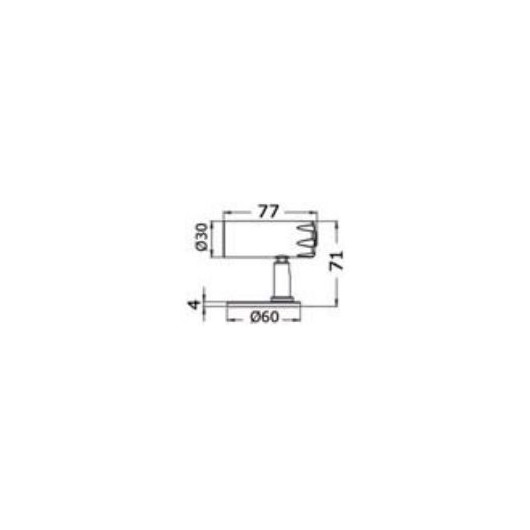 Liseuse spot Kuma Osculati à LED 12V inox | Applique, éclairage pour bateau et camping-car | dimensions