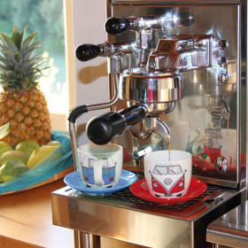 Set de 2 tasse à espresso Combi VW COLLECTION - Accessoire café pour van et fourgon aménagé