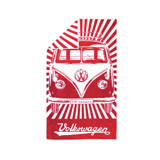 Serviette de plage VW COLLECTION - Accessoire textile lifestyle pour van, fourgon, camping-car