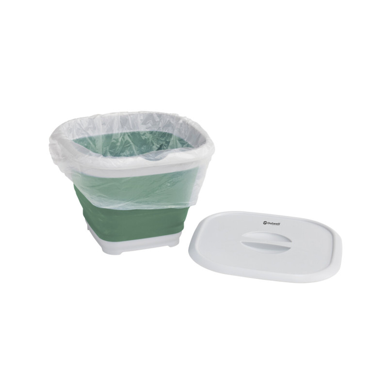 Seau à Eau Pliable Carré 13 Litres - Imperméable En PVC 500D, Léger (260 G) - Pour Camping, Pêche, Voyages (orange)