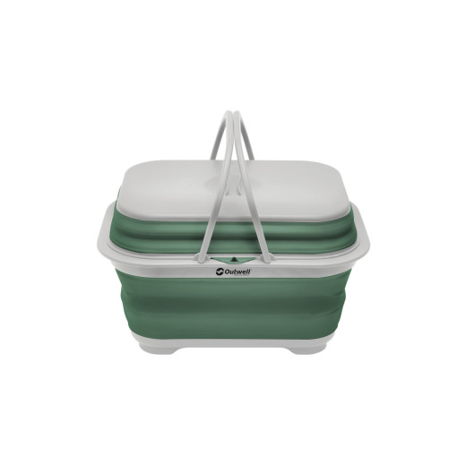 Bassine rétractable et bonde 44 x 34 x 27 cm - OUTWELL - couleur vert