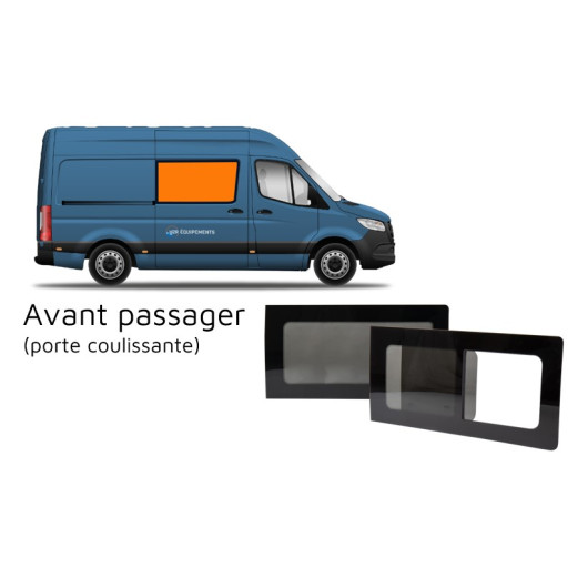 Baie latérale & arrière - fenêtre pour Sprinter II et Crafter I - avant passager