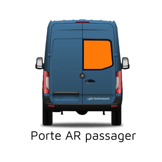 Baie latérale & arrière - fenêtre fixe ou coulissante pour fourgon Crafter II - arrière passager