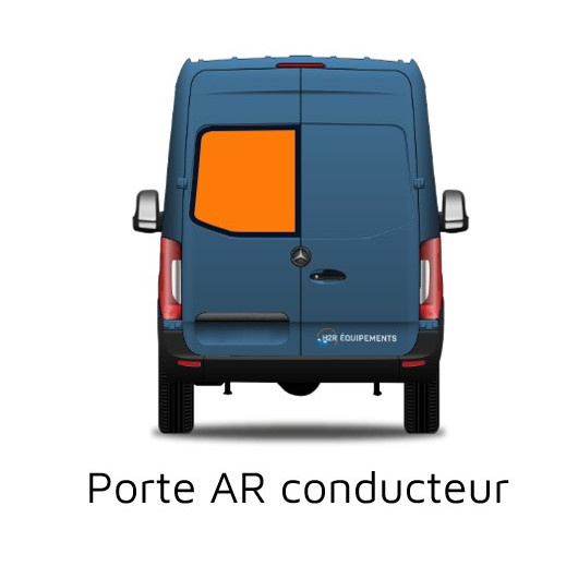 Baie latérale & arrière - fenêtre fixe ou coulissante pour fourgon Crafter II - arrière conducteur