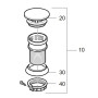 Pièces détachées cheminée AK 3 TRUMA - pièce de remplacement cheminée de chauffage camping-car & caravane - éclaté
