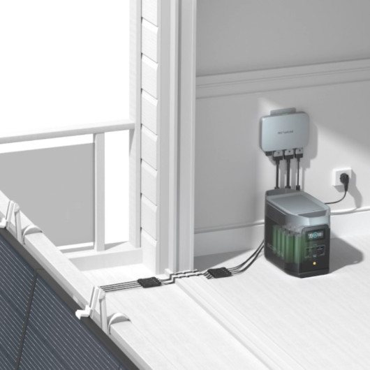 Micro-onduleur connecté ECOFLOW Powerstream - Accessoire production solaire pour maison et appartement