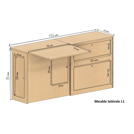 SIMPLE VANS Kit meuble Nomad | Trafic 3
