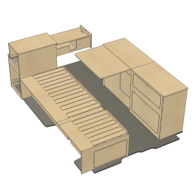 Kit meuble universel pour fourgon aménagé SIMPLE VANS Nomad