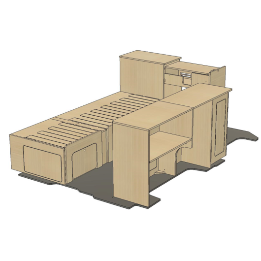 SIMPLE VANS Kit meuble Nomad | VW T5 T6