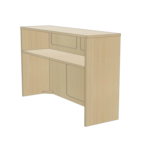 Meuble bois latéral de cuisine Simple Vans | Kit aménagement pour van et fourgon | vue arrière