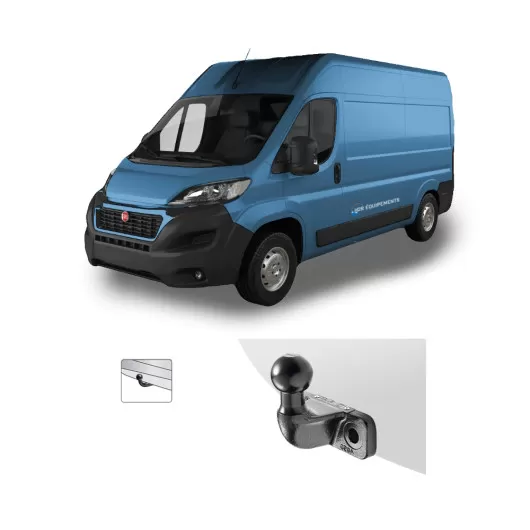Attelage BRINK pour Fiat Ducato X250/X290 - boule d'attelage pour remorque en fourgon aménagé